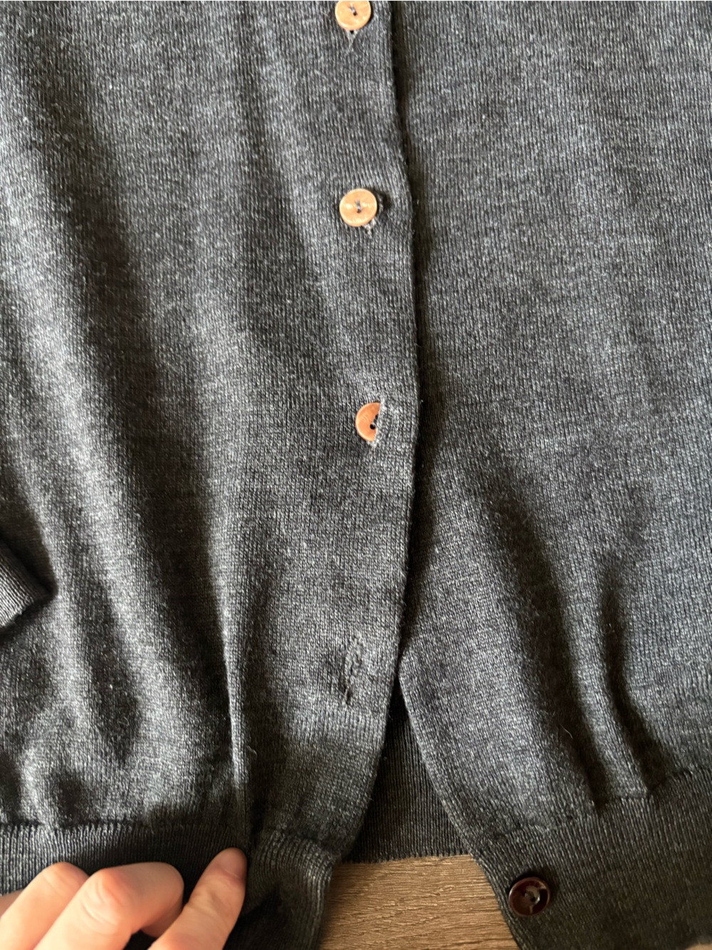 Gray Women's Cardigan - Picture 3 of 5
